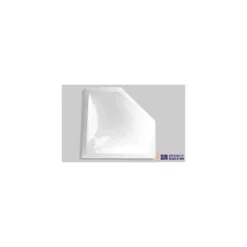 Specialty Recreation 28" X 10" White Skylight Neo Angle Inner Garnish