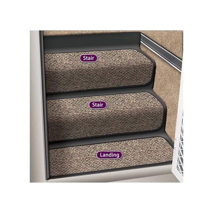 Prest-O-Fit Peppercorn Step Hugger For Stair Step 1 Prest-O-Fit Peppercorn Step Hugger For Stair Step