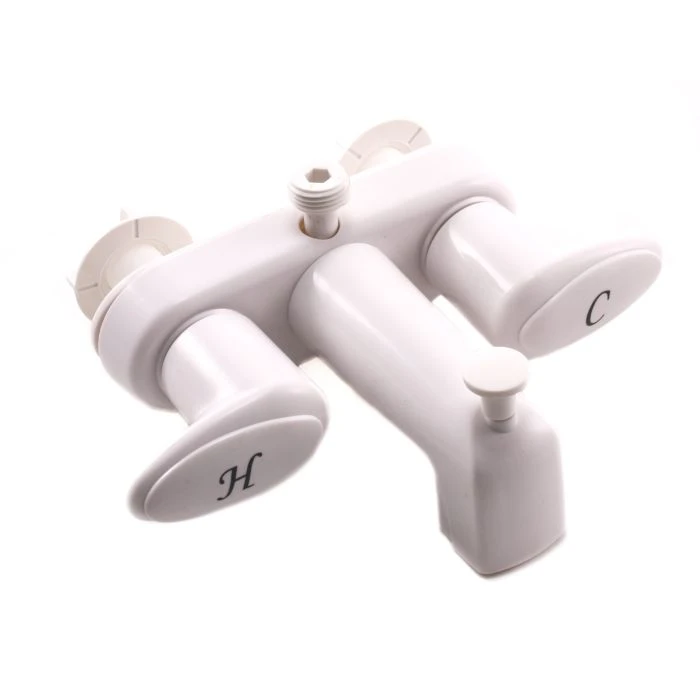 Phoenix Catalina White Two Handled Tub Diverter 1 Phoenix Catalina White Two Handled Tub Diverter