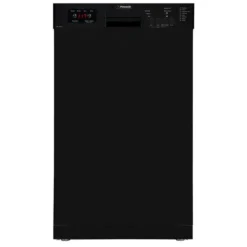 Pinnacle Black 18 Inch Wide Built In Dishwasher