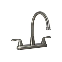 Phoenix Brushed Nickel Two Handle Hybrid Hi-Arc Kitchen Faucet