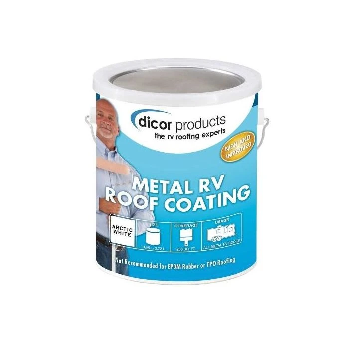 Dicor Elastomeric Metal RV Roof Coating 1 Dicor Elastomeric Metal RV Roof Coating