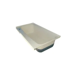 Icon 46" X 24" Colonial White Left Hand Drain Bathtub
