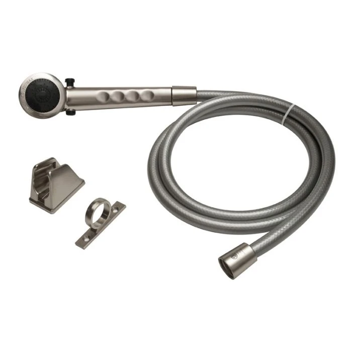 DURA Brushed Satin Nickel RV Shower Head & Hose Kit 1 DURA Brushed Satin Nickel RV Shower Head & Hose Kit