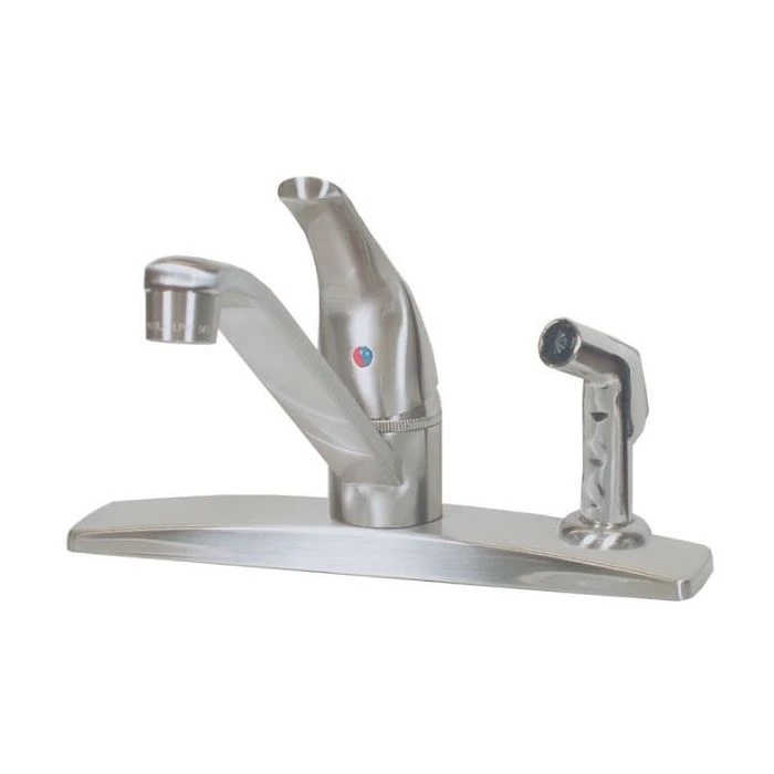 American Brass Company Chrome Single Handle Deck Mount Spray Kitchen Faucet 1 American Brass Company Chrome Single Handle Deck Mount Spray Kitchen Faucet