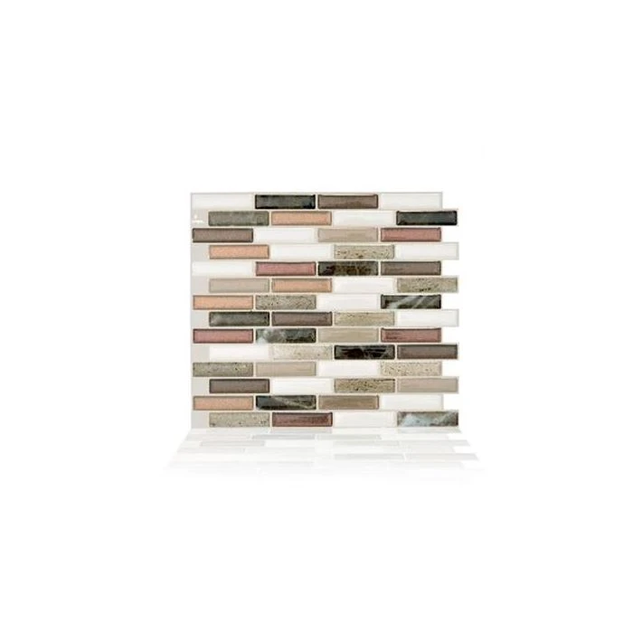 Patrick Industries Milano Argento Kitchen/Bathroom Smart Backsplash Tiles - 4 Pack 1 Patrick Industries Milano Argento Kitchen/Bathroom Smart Backsplash Tiles - 4 Pack