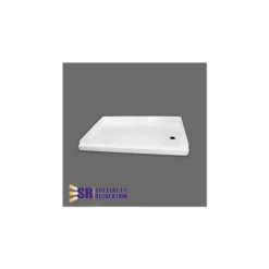 Specialty Recreation 24" X 32" White Right Hand Center Drain Shower Pan