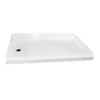 Specialty Recreation 24" X 40" Parchment Left Hand Center Drain Shower Pan