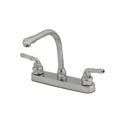 Empire Brass Company Chrome Teapot Handle High Rise Kitchen Faucet