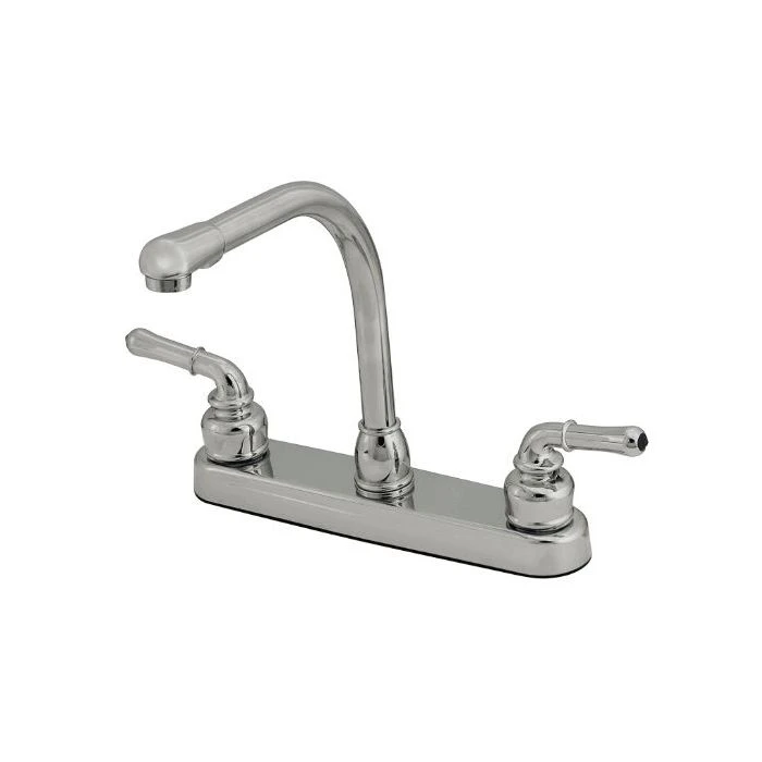 Empire Brass Company Chrome Teapot Handle High Rise Kitchen Faucet 1 Empire Brass Company Chrome Teapot Handle High Rise Kitchen Faucet