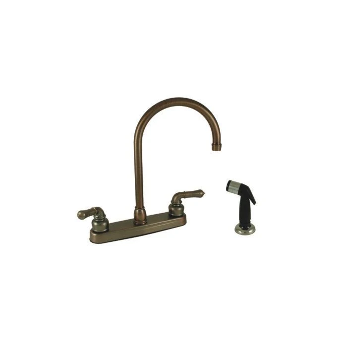 Empire Brass Company Oil Rubbed Bronze Teapot Handle Gooseneck Kitchen Faucet With Spray Kit 1 Empire Brass Company Oil Rubbed Bronze Teapot Handle Gooseneck Kitchen Faucet With Spray Kit