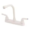 Empire Brass Company White Teapot Handle High Rise Kitchen Faucet
