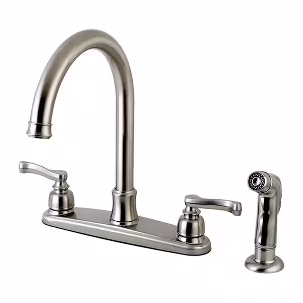 Indoor Living Store -Indoor Living Store brushed nickel kingston brass standard kitchen faucets hfb7798flsp 64 600